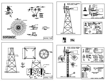 water well western windmill pump generator wind power aerator DIY kit 